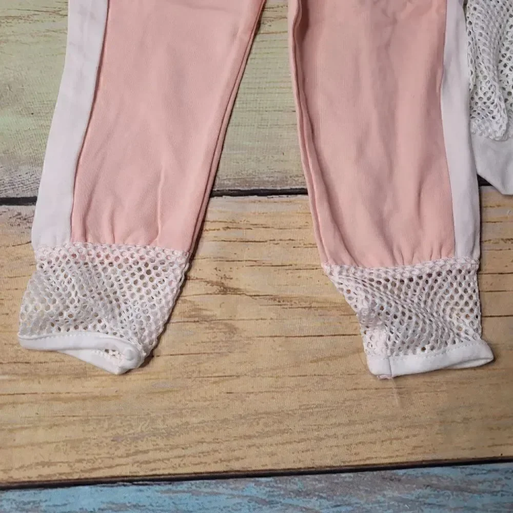‎Toddler Girl's 3 Piece Mesh Tracksuit Outfit